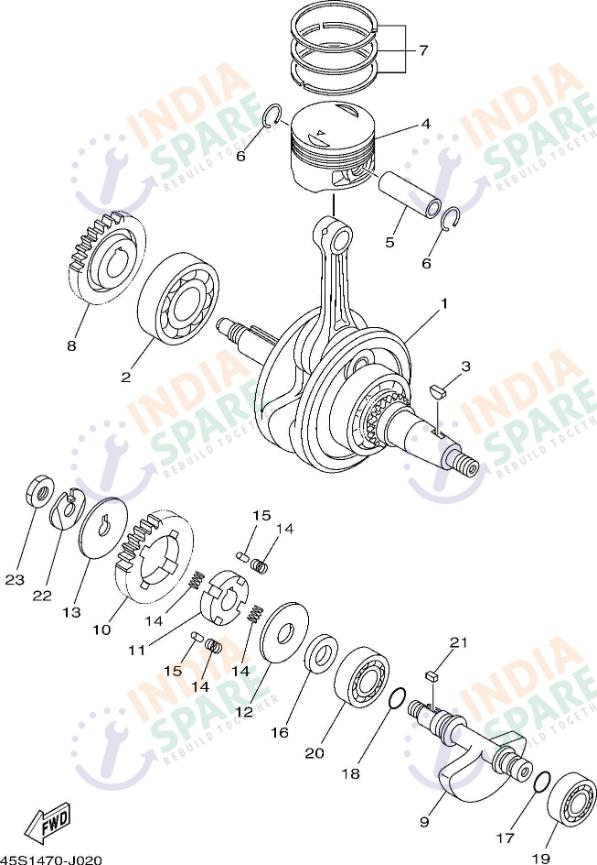 CRANKSHAFT & PISTON